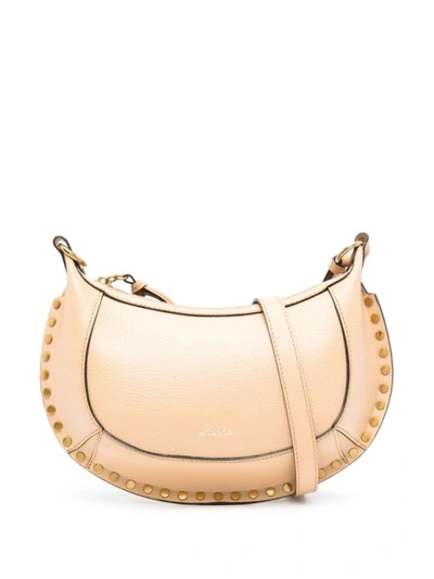 Isabel Marant Oskan Moon Leather Shoulder Bag In Neutrals