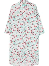 Marni Reverie-print Cotton Shirtdress In White