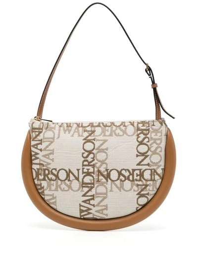 Jw Anderson Bumper-moon Shoulder Bag In Cream