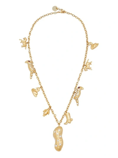 Marni Mixed Charms Necklace In Gold
