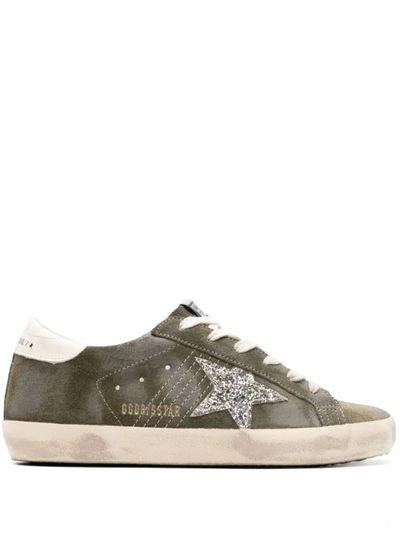 Golden Goose Super Star Suede Sneakers In Grey