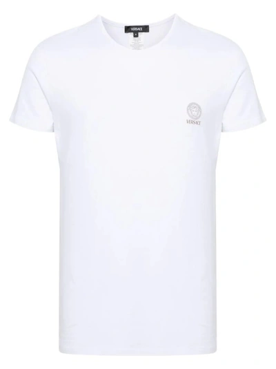 VERSACE WHITE LOGO PRINT T-SHIRT (2 SET)