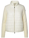 Moncler White Padded Down Jacket In White
