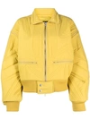 Y-3 YELLOW QUILTED JACKET