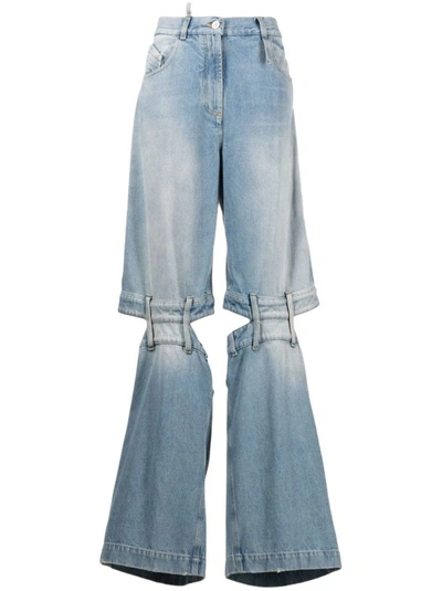 ATTICO ASHTON BLUE DENIM PANTS