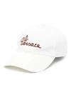 VERSACE CAP LOGO EMBROIDERED WHITE