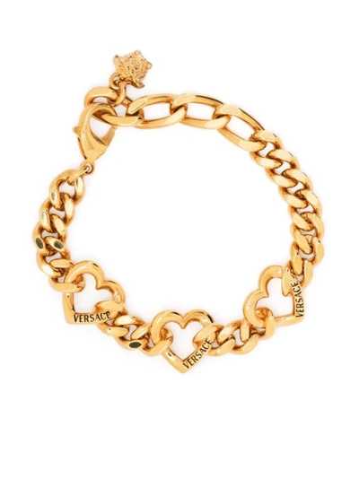 Versace Gold Hearts Bracelet