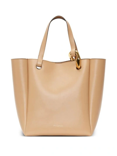 Jw Anderson The Corner Tote Bag In Neutrals