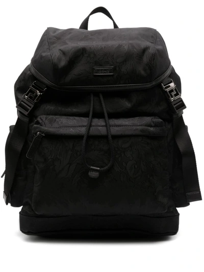 Versace Black Neo Nylon Backpack