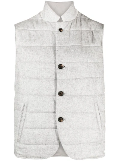 ELEVENTY GRAY REVERSIBLE PADDED VEST