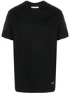 JIL SANDER T-SHIRT LOGO PIN BLACK