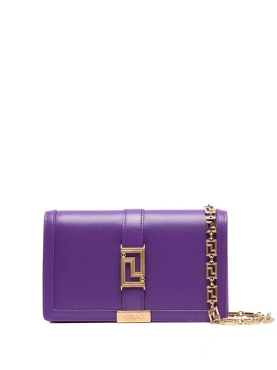 Versace Greca Goddess Mini Bag In Purple