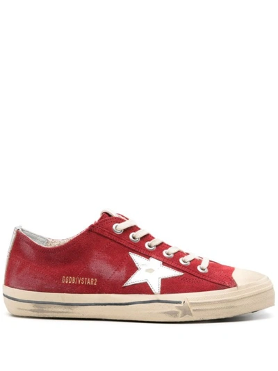Golden Goose Red V-star2 Sneakers