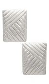 Heaven Mayhem Lined Earrings In 银色