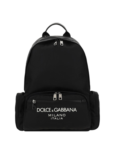 Dolce & Gabbana Backpacks In Nero/nero