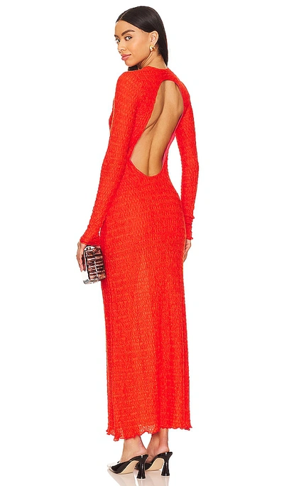 Siedres Lendi Maxi Dress In Orange