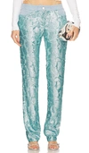 SIEDRES SUN SEQUINED LOW RISE PANTS
