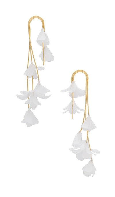 Shashi Florence Multi Drop Earring In 白&金黄