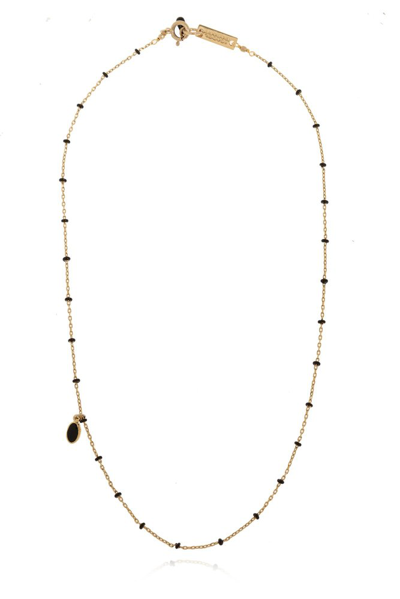 Isabel Marant Casablanca Bead Embellished Necklace In Gold