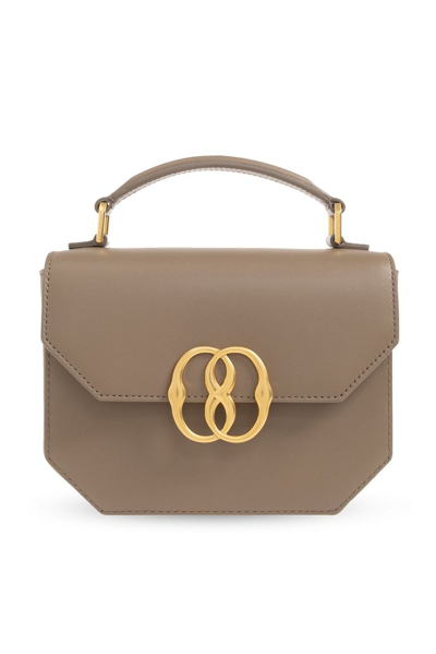 Bally Emblem Mini Shoulder Bag In Brown