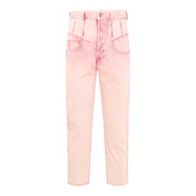 Isabel Marant Logo Patch Slim In Pink