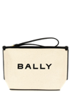 BALLY BALLY LOGO PRINTED ZIPPED CLUTCH BAG