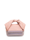 JW ANDERSON JW ANDERSON CRYSTAL EMBELLISHMENT SMALL TWISTER TOTE BAG