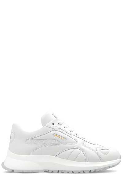 Bally Logo Printed Chunky Trainers In White
