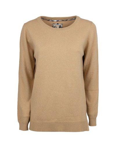 Barbour Pendle Knitted Jumper In Beige