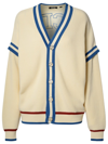 GCDS GCDS LOGO EMBROIDERED KNITTED CARDIGAN
