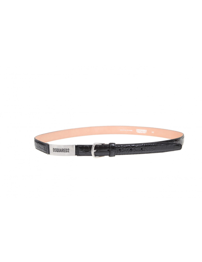 Dsquared2 Black Leather Belt