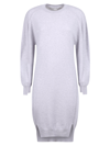 Stella Mccartney Women's Poplin Dress In Grey