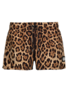 Dolce & Gabbana Swimsuit With Animal Print And Back Pocket