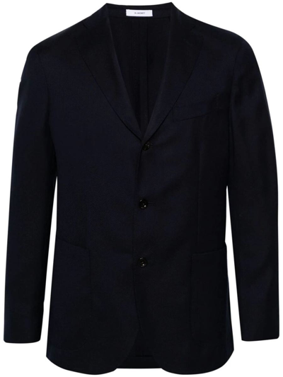 Boglioli Notched-lapels Single-breasted Blazer In Blue