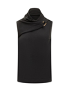 Jil Sander Hardware-detail Knitted Tank Top In Black