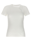 Helmut Lang Zeroscape Mesh Cotton Jersey T-shirt In White