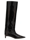 JIL SANDER LEATHER BOOTS BOOTS, ANKLE BOOTS BLACK