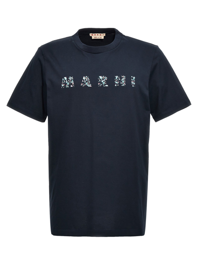 Marni Logo T-shirt Blue