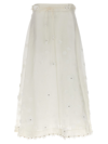 Zimmermann Matchmaker Lift Off Linen-silk Midi Skirt