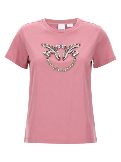 Pinko Quentin T Shirt Jersey T-shirt In Nude & Neutrals