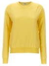 JIL SANDER ROUND-NECK SWEATER SWEATER, CARDIGANS YELLOW