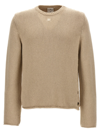 COURRÈGES SIDE OPENING SWEATER SWEATER, CARDIGANS BEIGE