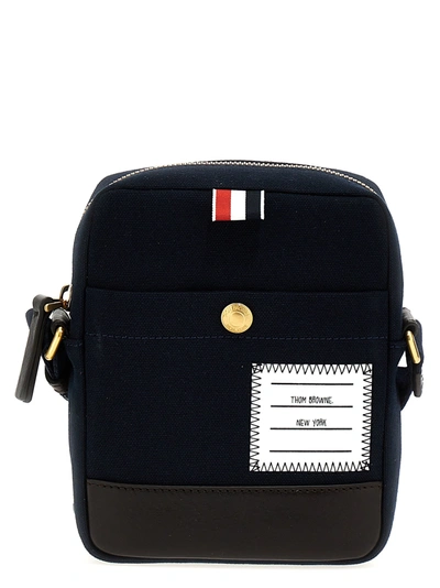 Thom Browne Snap Pocket Crossbody Bag In Black