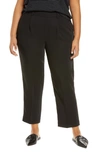 Vince Tapered Pull-on Pants In Black