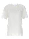 Off-white Floral-arrows Cotton T-shirt In White