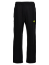 Barrow Logo-patch Cotton Track Pants In Black