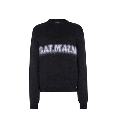 BALMAIN LOGO-PRINT JUMPER