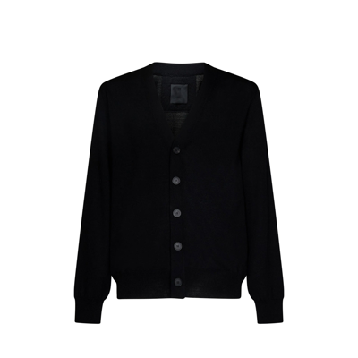 Givenchy Wool Cardigan In Black