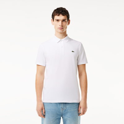 Lacoste Men's Regular Fit Cotton Blend Polo - M - 4 In White