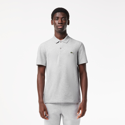 Lacoste Regular Fit Cotton Polyester Blend Polo - Xxl - 7 In Grey